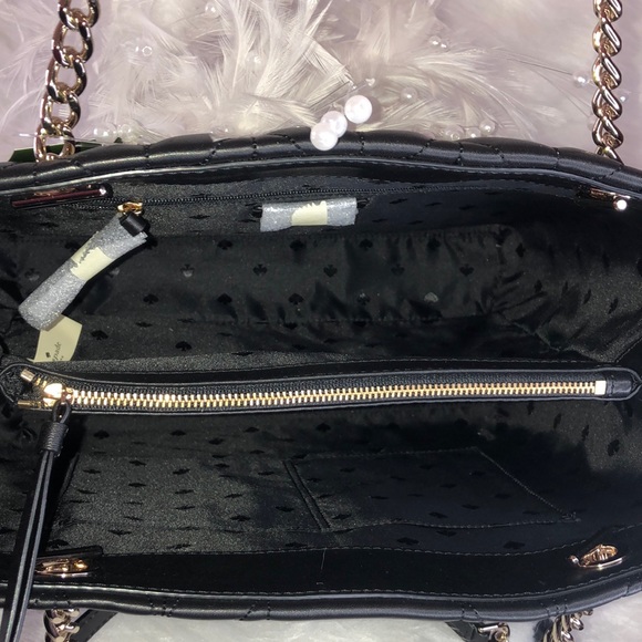 ♠️2PCS Kate Spade♠️Briar Lane Quilted Black Willis - Picture 7 of 8